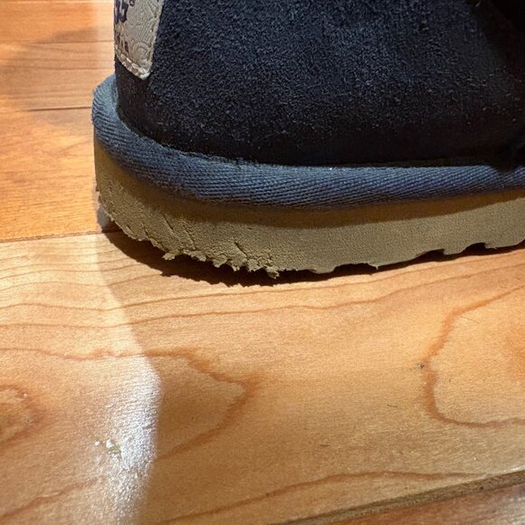 UGG Australia Classic Tall Navy Suede Boots Sheepskin Women's 8 Style 5815 - Picture 11 of 12
